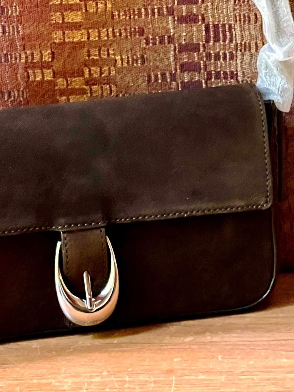 NWT Staud Harlow Suede Shoulder Bag Truffle Suede - Picture 11 of 16